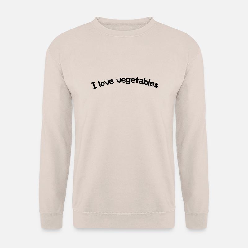 I love vegetables - Unisex Pullover - Sand