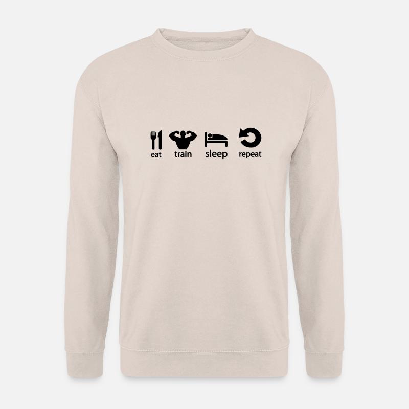 train_repeat - Unisex Pullover - Sand