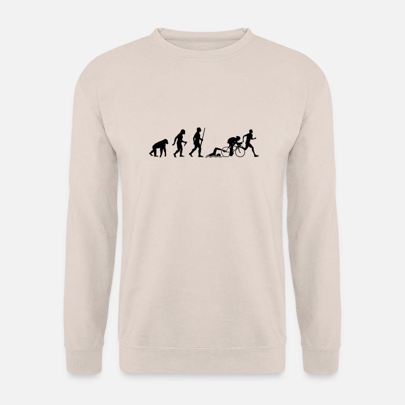 L'évolution du triathlon - Sweat-shirt Unisexe - sable
