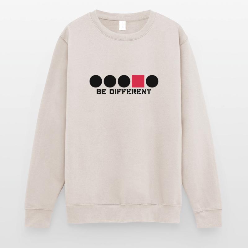 Rectangle circular shape Anders edges Angular Be D Unisex Sweatshirt