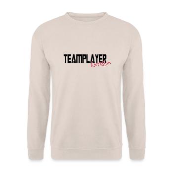 teamplayer extreme - Unisex Sweatshirt - sand - Front - Alina (178cm) & Michal (187cm)