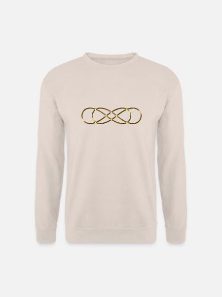 Doppel Lemniskate - Gold - Unisex Pullover - Sand