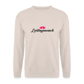 Favorite person - Unisex Sweatshirt - sand - Front - Alina (178cm) & Michal (187cm)