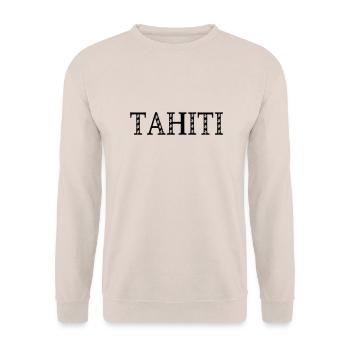 tahiti tiare - Sweat-shirt Unisexe - sable - Devant - Alina (178cm) & Michal (187cm)