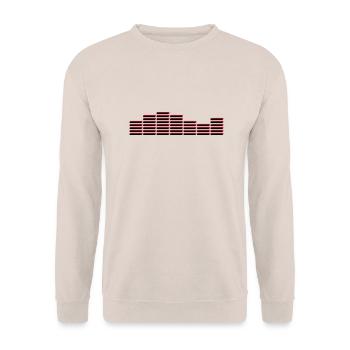 EQ ÉGALISEUR FreQueNz BEAT MUSIK SON ELECTRO - Sweat-shirt Unisexe - sable - Devant - Alina (178cm) & Michal (187cm)