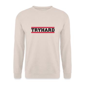 Tryhard - Unisex Pullover - Sand - Vorne - Alina (178cm) & Michal (187cm)