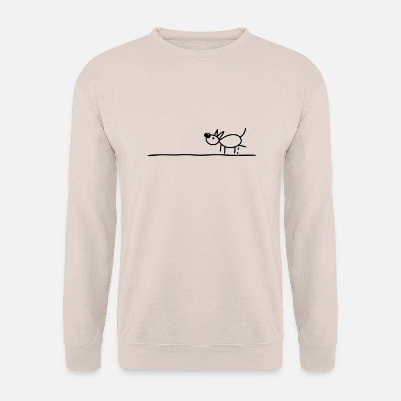 Hund hebt Bein - Unisex Pullover - Sand