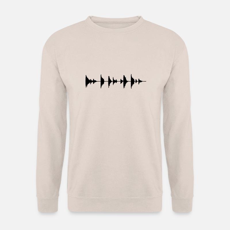 Waveform - Sample - Drumloop - Sweat-shirt Unisexe - sable