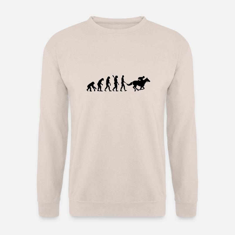 Evolution Horse racing - Unisex Sweatshirt - sand