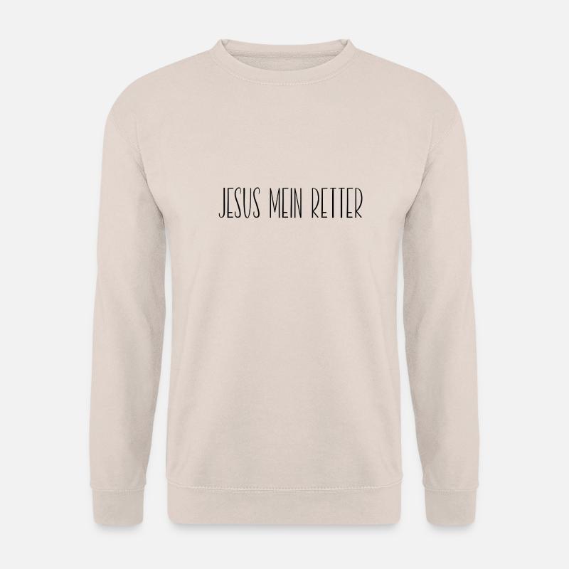 Jesus mein Retter - Unisex Pullover - Sand