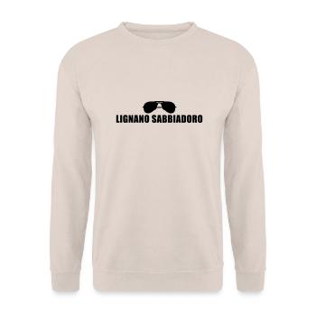 Coole Lignano Sabbiadoro Sonnenbrille - Unisex Pullover - Sand - Vorne - Alina (178cm) & Michal (187cm)