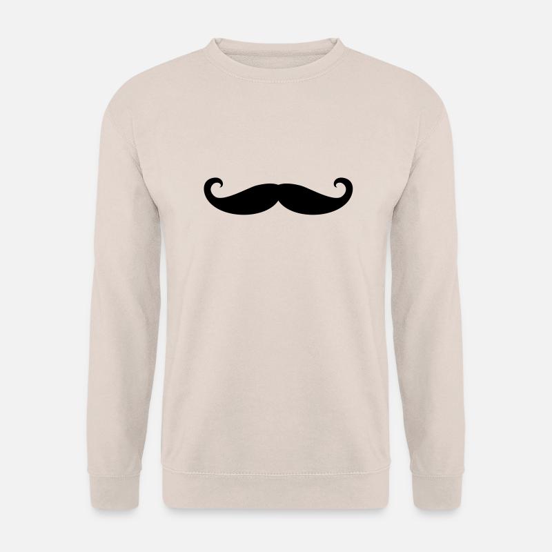 ZWIRBELBART / moustache - Unisex Pullover - Sand