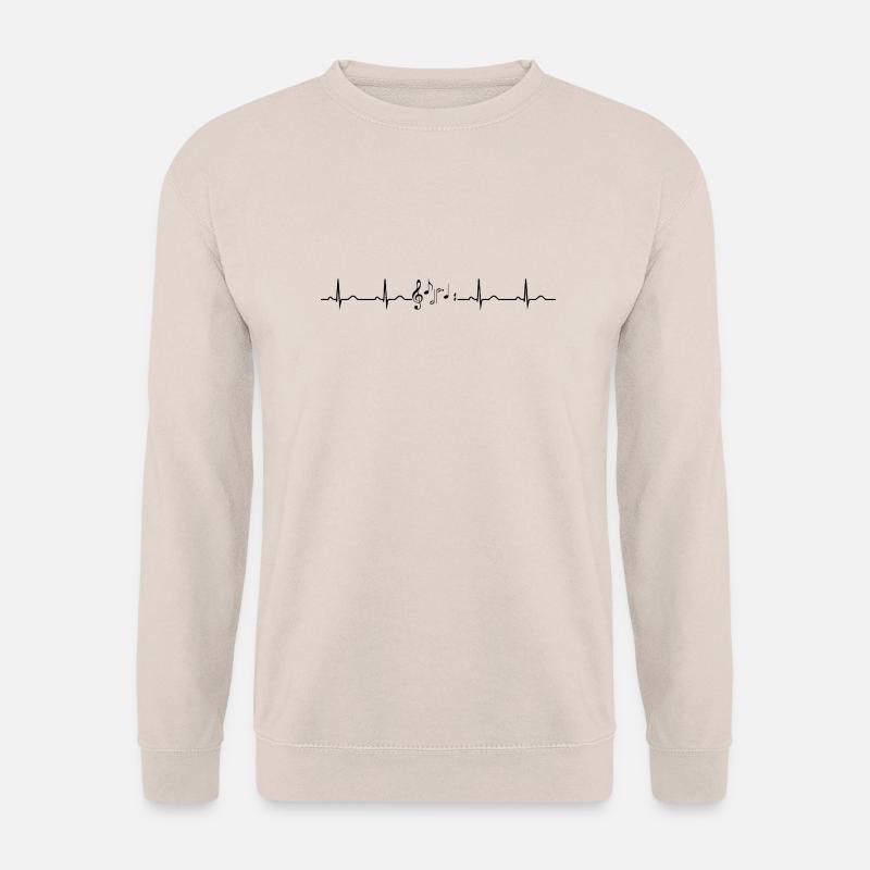Herzschlag Musik - Unisex Pullover - Sand