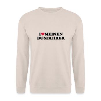 Busfahrer - Unisex Pullover - Sand - Vorne - Alina (178cm) & Michal (187cm)