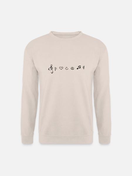 Musik - mein Leben - Unisex Pullover - Sand