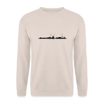 Brême Skyline - Sweat-shirt Unisexe - sable - Devant - Alina (178cm) & Michal (187cm)