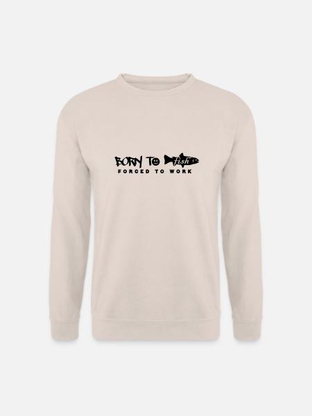 born to fish (G, 1c) - Unisex Pullover - Sand