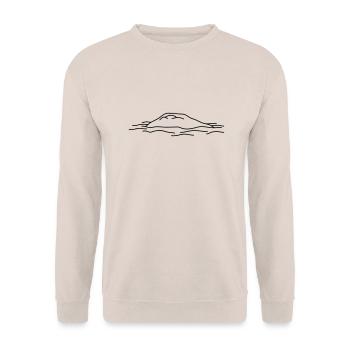 Island - Unisex Sweatshirt - sand - Front - Alina (178cm) & Michal (187cm)