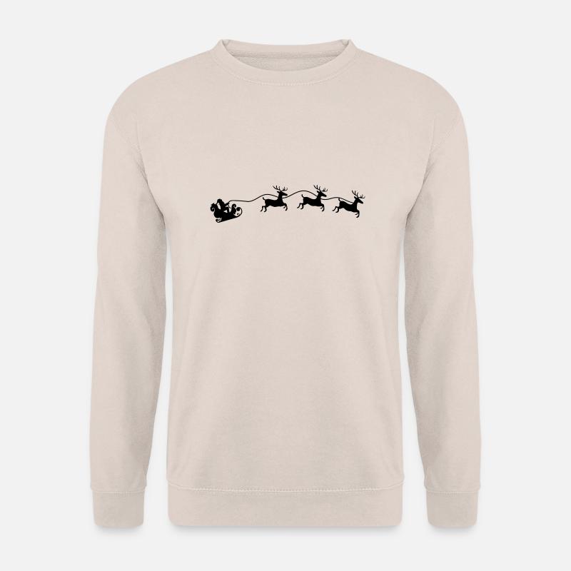 Weihnachtsmann Schlitten - Unisex Pullover - Sand