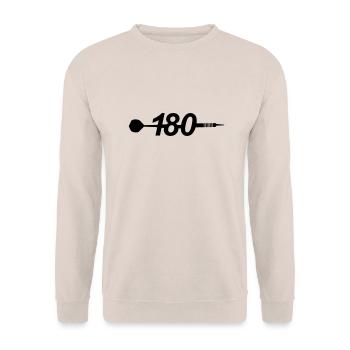 dart, 180, triple, dart, club, steel,double.arrow - Unisex Sweatshirt - sand - Front - Alina (178cm) & Michal (187cm)