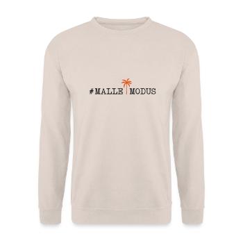 malle modus palme - Unisex Pullover - Sand - Vorne - Alina (178cm) & Michal (187cm)