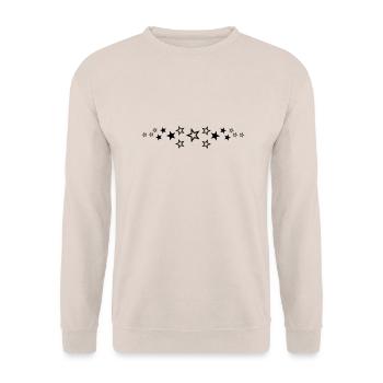 sterne - Unisex Pullover - Sand - Vorne - Alina (178cm) & Michal (187cm)