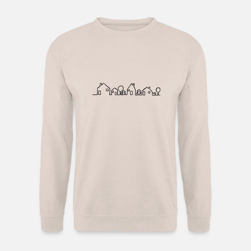 Häuser - Unisex Pullover - Sand