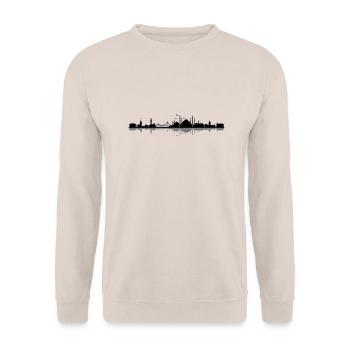 Skyline - Istanbul - Unisex Pullover - Sand - Vorne - Alina (178cm) & Michal (187cm)