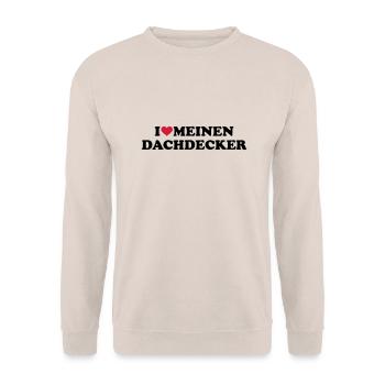 Dachdecker - Unisex Pullover - Sand - Vorne - Alina (178cm) & Michal (187cm)
