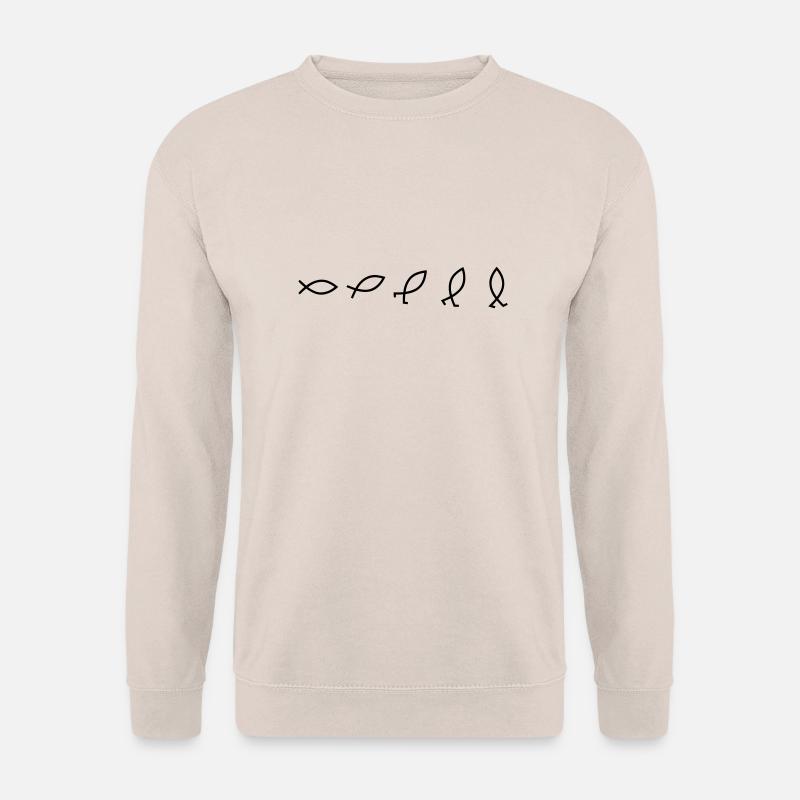 Evolution du poisson - Sweat-shirt Unisexe - sable