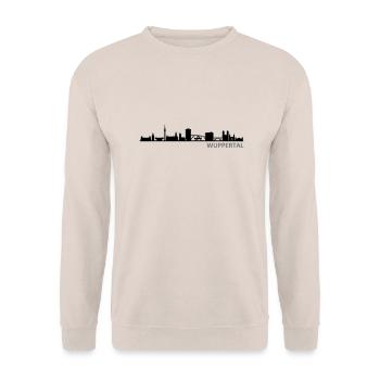 Skyline - Wuppertal - Unisex Pullover - Sand - Vorne - Alina (178cm) & Michal (187cm)
