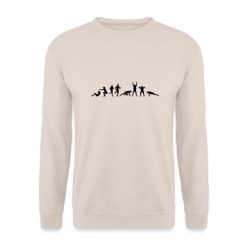 Sport - Fitness Boot Camp - Unisex Pullover - Sand - Vorne - Alina (178cm) & Michal (187cm)