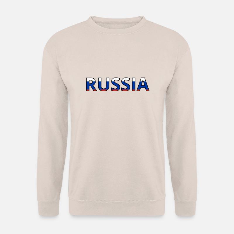 Russland Flagge - Unisex Pullover - Sand