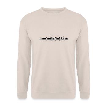 Skyline - Küste Sylt - Unisex Pullover - Sand - Vorne - Alina (178cm) & Michal (187cm)