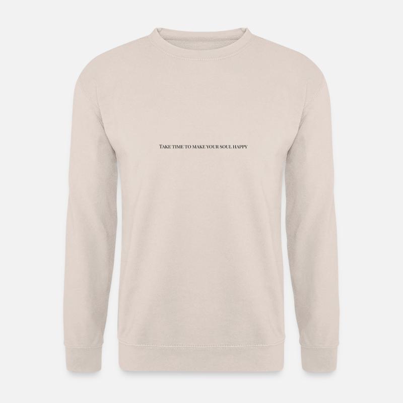 Meditation Zitat - Unisex Pullover - Sand