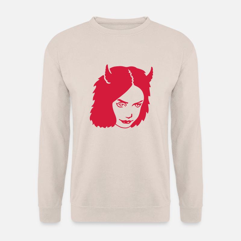 Devilgirl - Line - Unisex Pullover - Sand