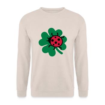 Ladybug - Unisex Sweatshirt - sand - Front - Alina (178cm) & Michal (187cm)