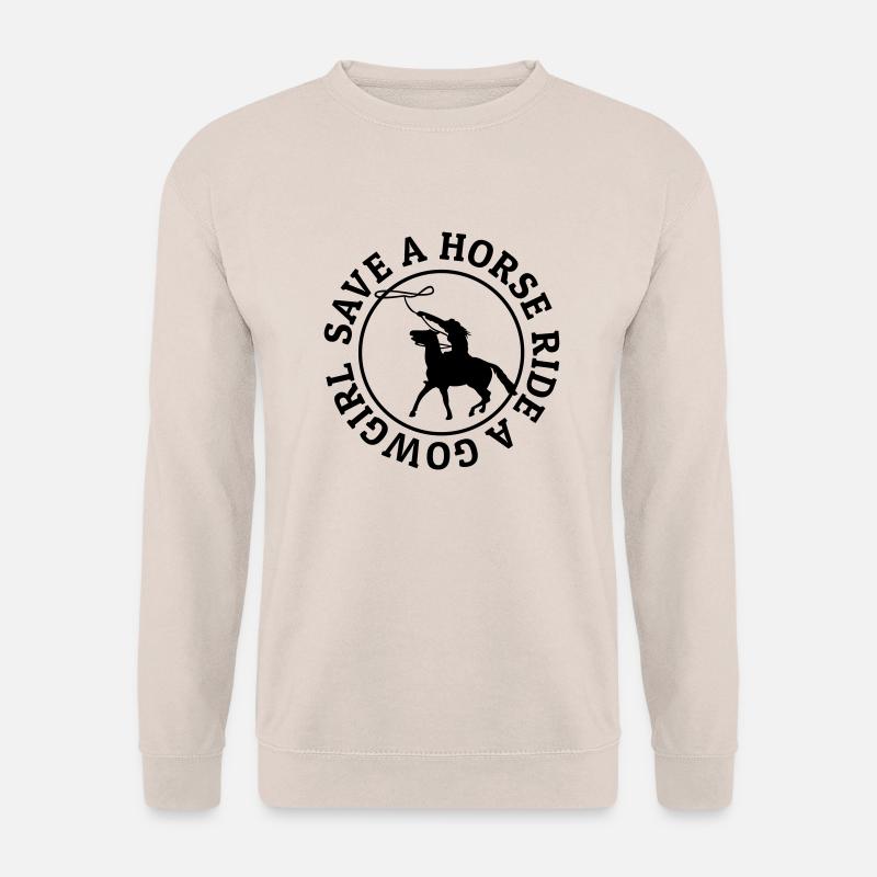 Save a horse ride a - Sweat-shirt Unisexe - sable