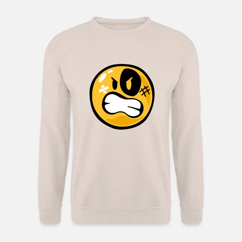 Smiley anger - Unisex Pullover - Sand