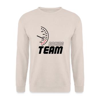 racing_team_01 - Sweat-shirt Unisexe - sable - Devant - Alina (178cm) & Michal (187cm)