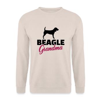 Beagle - Unisex Pullover - Sand - Vorne - Alina (178cm) & Michal (187cm)