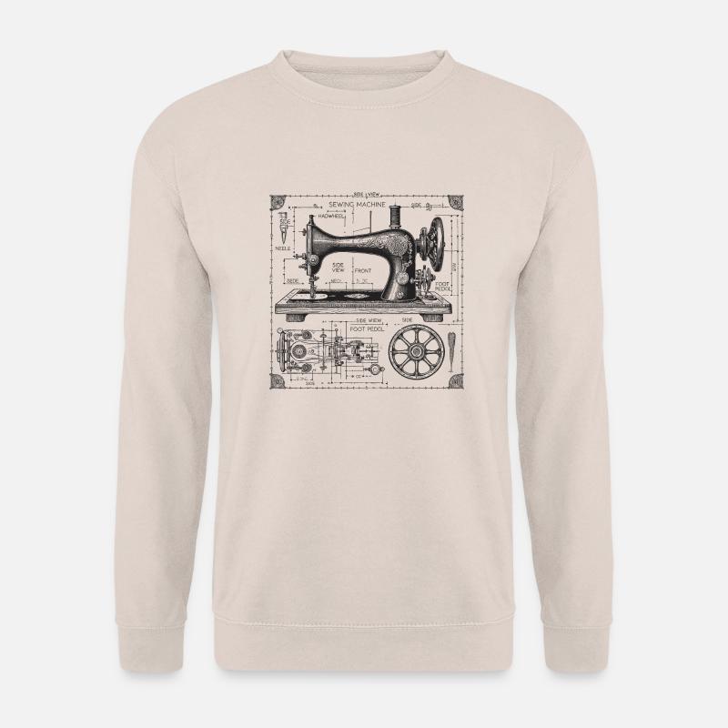 Nähmaschine - Unisex Pullover - Sand
