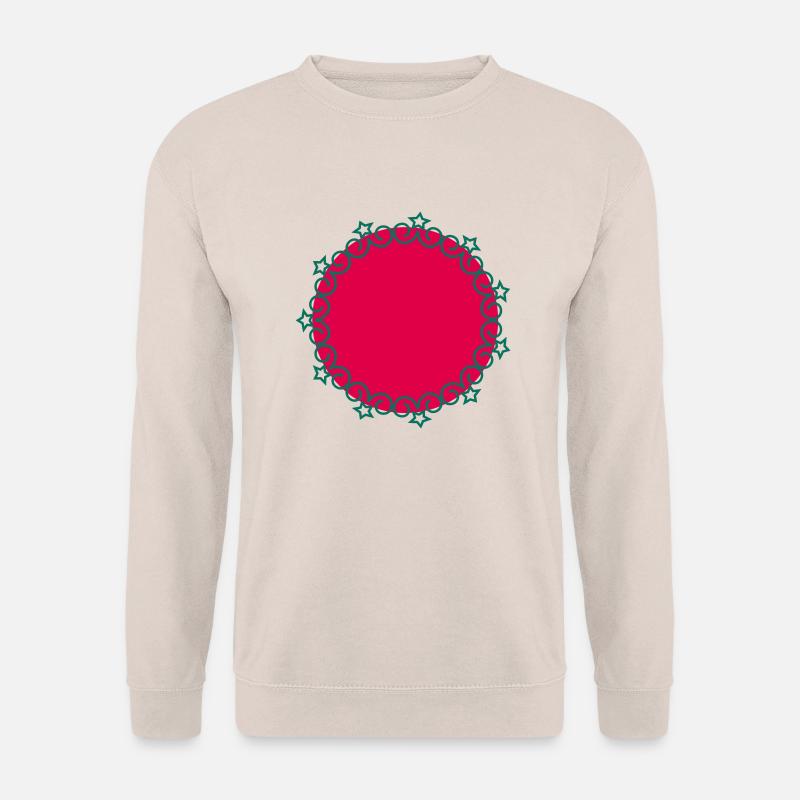 Kreis Stern Rahmen - Unisex Pullover - Sand