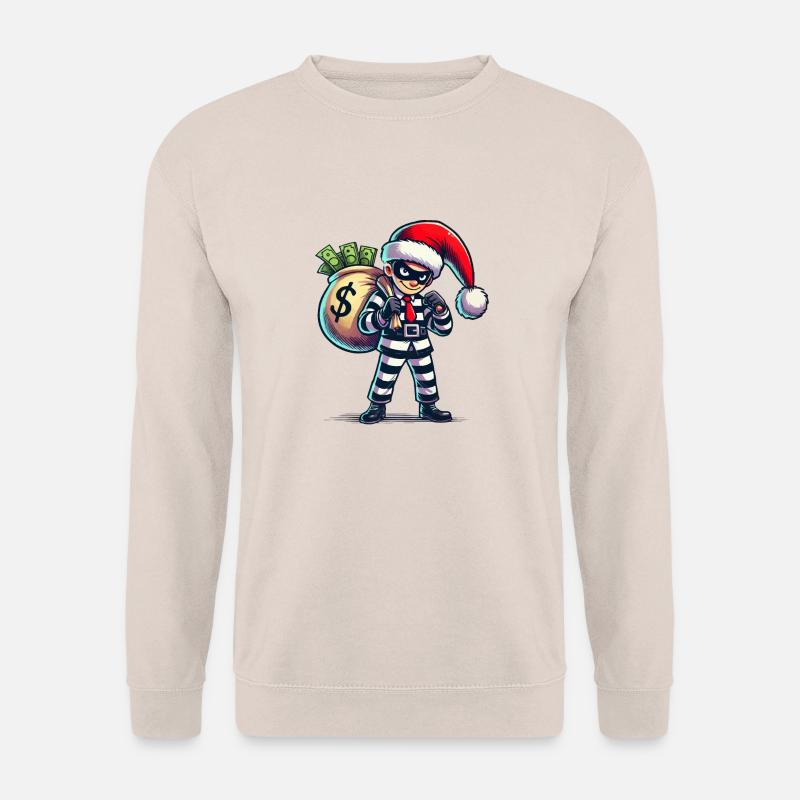 räuber weihnachten - Unisex Pullover - Sand
