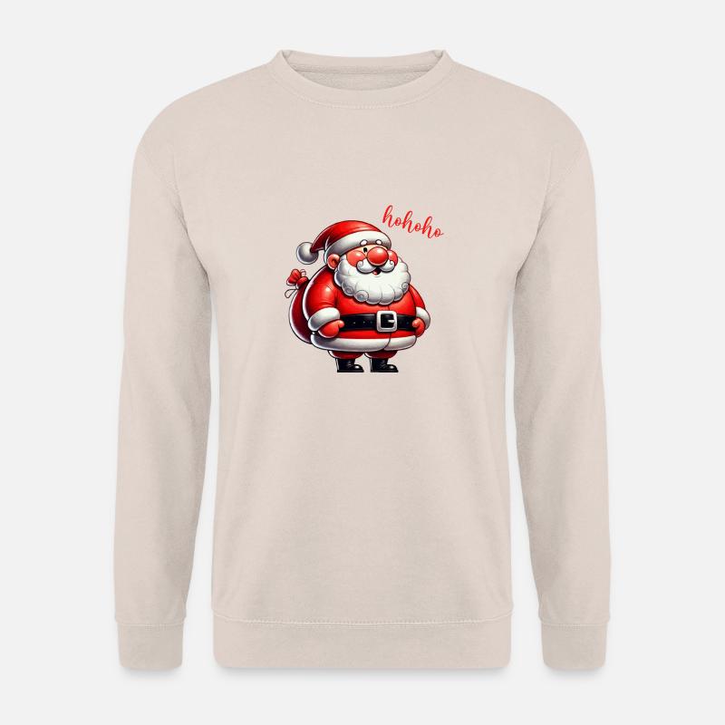 weihnachtsmann comic hohoho - Unisex Pullover - Sand