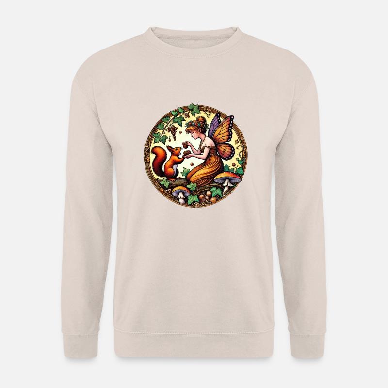 Eichhörnchen-Fee - Unisex Pullover - Sand