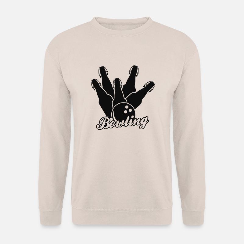 Bier Bowling einfarbig - Unisex Pullover - Sand