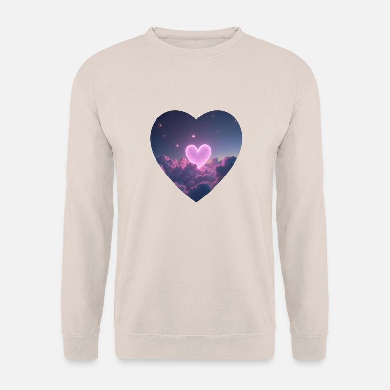 Herz Sterne Himmel - Unisex Pullover - Sand