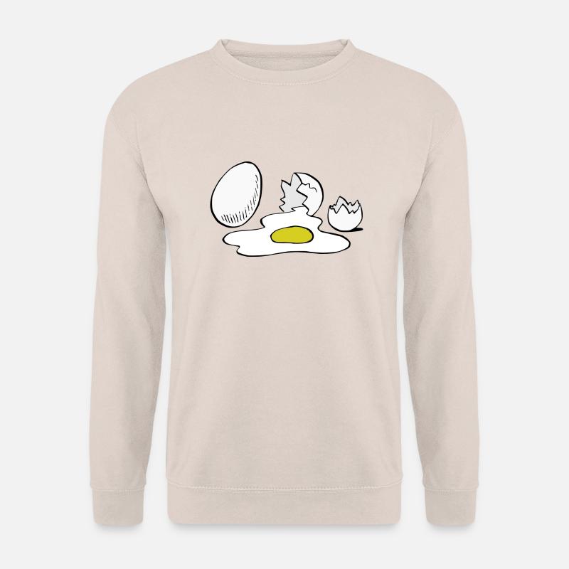 Eier,Ei,kaputt - Unisex Pullover - Sand