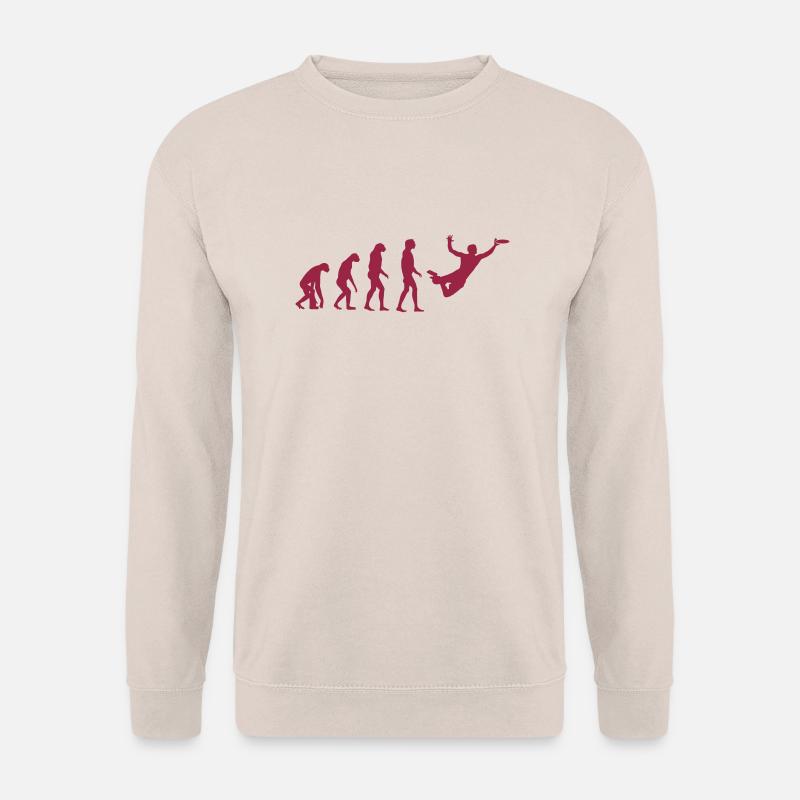 Ultimate Frisbee Evolution - Unisex Pullover - Sand